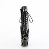 MOON-1020DIA Plateau Stiefeletten Schwarz Lack von Pleaser – Ansicht 2