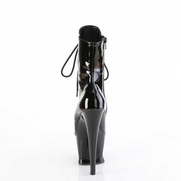 MOON-1020DIA Plateau Stiefeletten Schwarz Lack von Pleaser – Ansicht 4