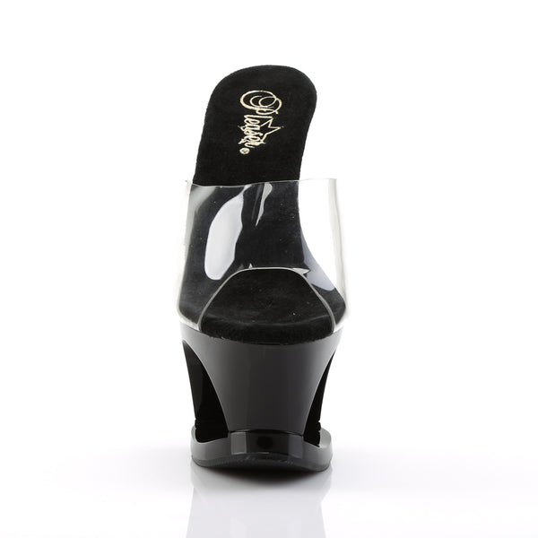 MOON-701HRS Plateau Pantoletten schwarz von Pleaser – Ansicht 2