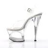 MOON-708 Plateau Sandaletten Transparent von Pleaser – Ansicht 3
