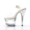 MOON-708DM Plateau Sandaletten klar/transparent von Pleaser – Ansicht 3