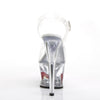 MOON-708HRS Plateau Sandaletten Transparent von Pleaser – Ansicht 4