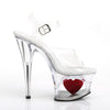 MOON-708HRS Plateau Sandaletten Transparent von Pleaser – Ansicht 5