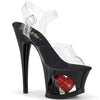 MOON-708HRS Plateau Sandaletten Schwarz von Pleaser