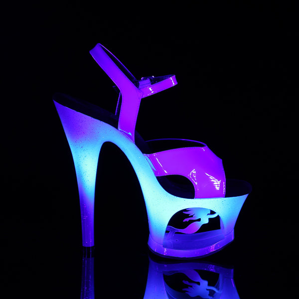 MOON-711MER Plateau Sandaletten Blau von Pleaser – Ansicht 5