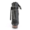 MUERTO-1030 Plateau Stiefeletten Schwarz Matt Netz von DemoniaCult – Ansicht 2