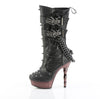 MUERTO-159 Plateau Stiefel Schwarz Matt von DemoniaCult – Ansicht 3