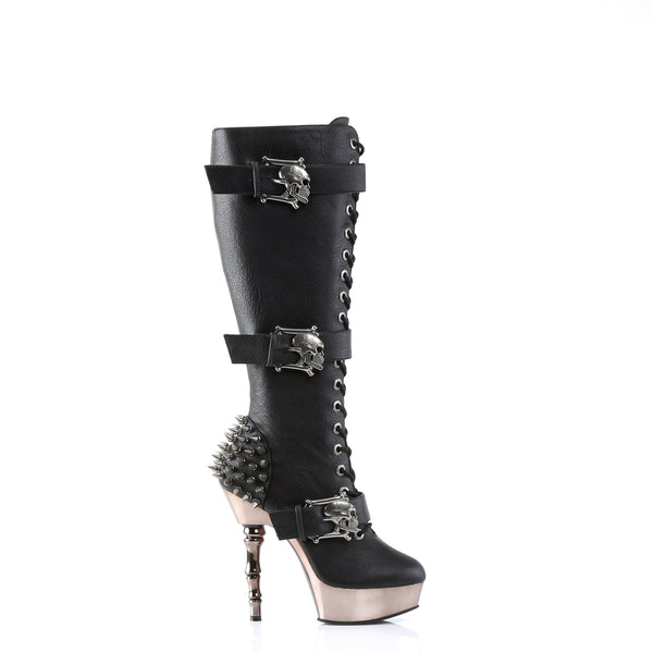 MUERTO-2028 Plateau Stiefel Schwarz von DemoniaCult – Ansicht 5