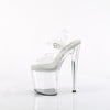 NAUGHTY-808 Plateau Sandaletten - Transparent von Pleaser – Ansicht 3