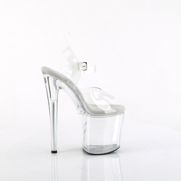 NAUGHTY-808 Plateau Sandaletten - Transparent von Pleaser – Ansicht 5