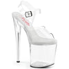 NAUGHTY-808 Plateau Sandaletten - Transparent von Pleaser