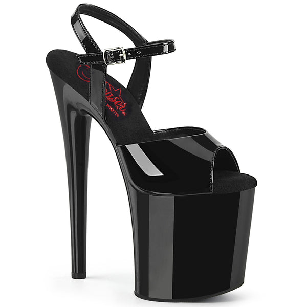 NAUGHTY-809 Plateau Sandaletten - Schwarz von Pleaser