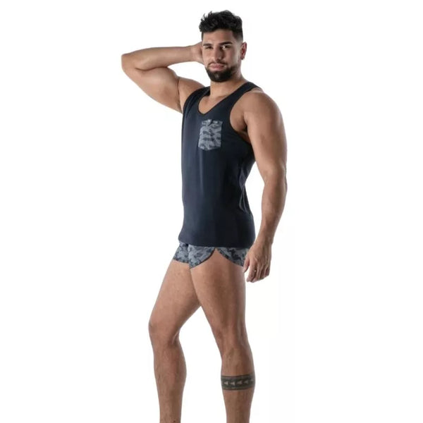 Blaues Tank-Top von TOF Paris