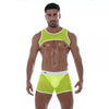 Harness Neon Mesh Gelb - Leuchtend, Atmungsaktiv & Party-Highlight | TOF Paris
