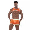Neon Mesh Shorts Orange - Leicht, atmungsaktiv & auffällig | TOF Paris