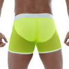 Mesh Shorts Neon Gelb - Leicht, Stretch & Clubwear-Highlight | TOF Paris