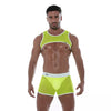 Mesh Shorts Neon Gelb - Leicht, Stretch & Clubwear-Highlight | TOF Paris