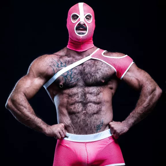 Schulter-Harness Pink - Leicht, Atmungsaktiv & Leuchtendes Mesh | TOF Paris