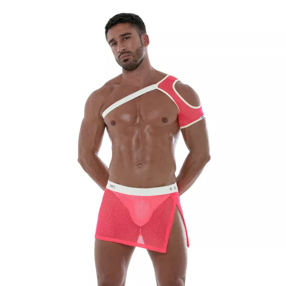 Schulter-Harness Pink - Leicht, Atmungsaktiv & Leuchtendes Mesh | TOF Paris