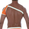 Schulter-Harness Orange mit Neon-Mesh - auffälliger Clubstyle | TOF Paris