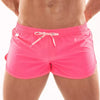 Herren Neon Mini Badeshorts Pink - UV-aktiv & schnell trocknend | TOF Paris