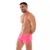 Herren Neon Mini Badeshorts Pink - UV-aktiv & schnell trocknend | TOF Paris