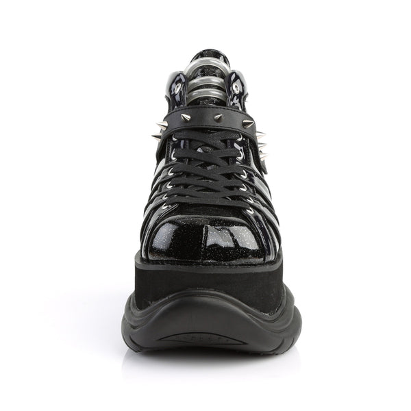 NEPTUNE-100 Plateau Stiefeletten Schwarz von DemoniaCult – Ansicht 2
