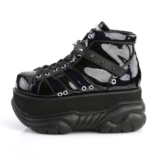 NEPTUNE-100 Plateau Stiefeletten Schwarz von DemoniaCult – Ansicht 3