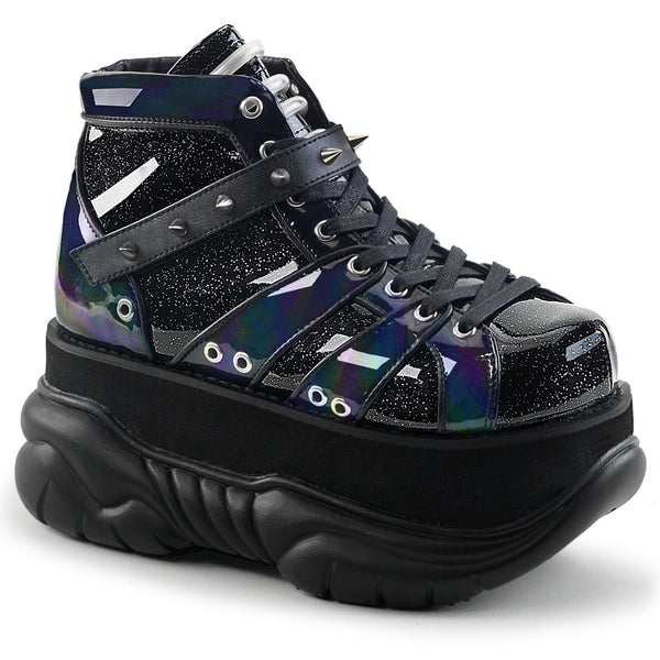 NEPTUNE-100 Plateau Stiefeletten Schwarz von DemoniaCult