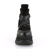 NEPTUNE-126 Plateau Stiefeletten Schwarz matt | DemoniaCult SALE