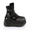 NEPTUNE-126 Plateau Stiefeletten Schwarz matt | DemoniaCult SALE