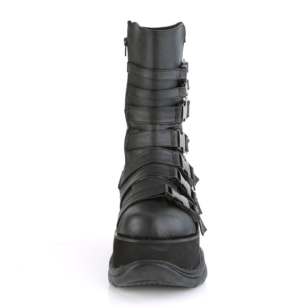 NEPTUNE-210 Plateau Stiefel Matt-Schwarz von DemoniaCult – Ansicht 2