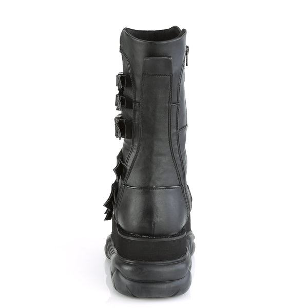 NEPTUNE-210 Plateau Stiefel Matt-Schwarz von DemoniaCult – Ansicht 4