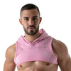 Herren Hoodie Harness - Reflektierende Kante & Komfort aus Baumwolle, Pink | TOF Paris