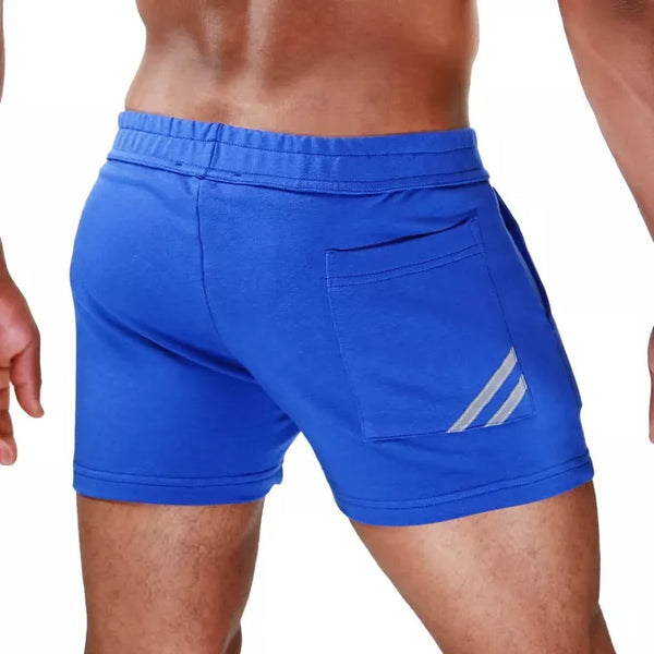 Blaues verführerisches Shorts Modell mit phosphoreszierenden Akzenten von TOF Paris – Ansicht 2