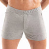 Herren Shorts mit Reißverschlusstaschen - Slim Fit, Low Rise, Grau | TOF Paris