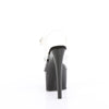 PASSION-708 - Plateau High Heel Sandaletten - Schwarz/Transparent von Pleaser – Ansicht 4