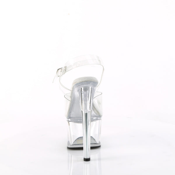 PASSION-708 Plateau Sandaletten - Transparent von Pleaser – Ansicht 4