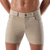 Beige Patriot Chino Shorts im klassischen Premium Look von TOF Paris
