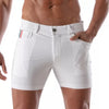 Weiße Patriot Chino Shorts im klassischen Premium Schnitt von TOF Paris