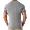 Graues Patriot Polo Shirt im klassischen Premium Look von TOF Paris – Ansicht 3
