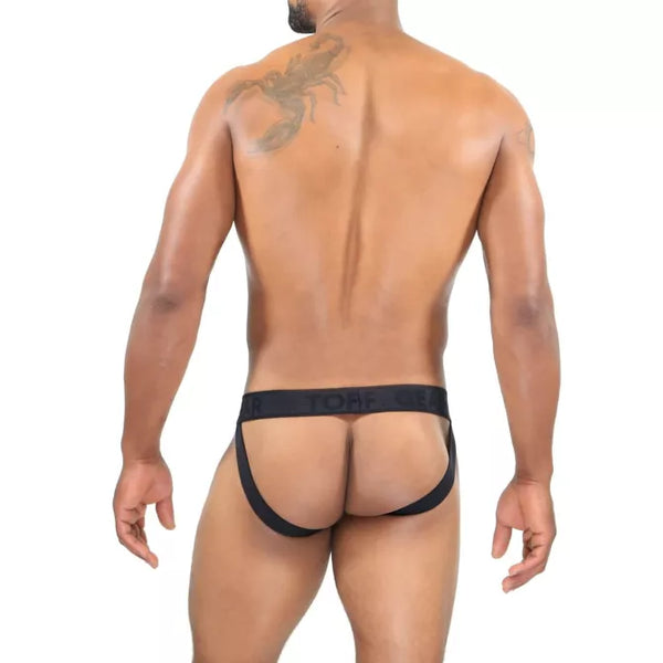 Schwarzer Pilot-Jockstrap von TOF Paris – Ansicht 8