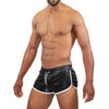 Pilot Shorts, Schwarz - Retro-Shorts mit perforiertem Stretch-Material | TOF Paris