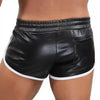 Pilot Shorts, Schwarz - Retro-Shorts mit perforiertem Stretch-Material | TOF Paris