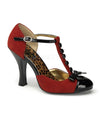 SMITTEN-10 Pumps Rot/Schwarz | Pin Up Couture SALE