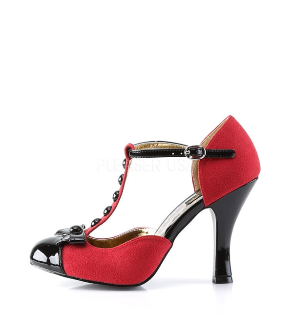 SMITTEN-10 Pumps Rot/Schwarz | Pin Up Couture SALE