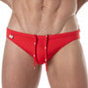 Badehose Mini-Brief Rot - Slim Fit, Komfort & schnelltrocknend | TOF Paris