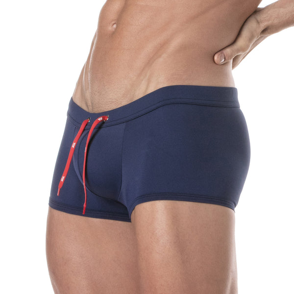 Schwimmshorts Marineblau Slim-Fit mit hochwertiger Komfortausstattung | TOF Paris