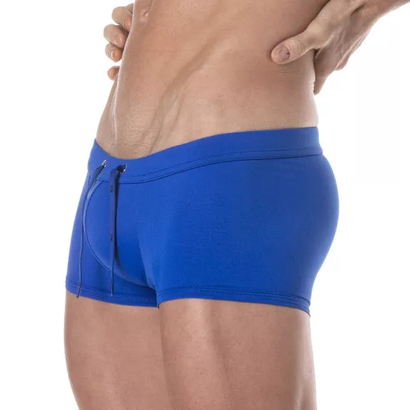 Badeshorts Slim-Fit Royal Blau - Komfort & Eleganz mit Logo | TOF Paris