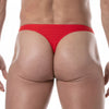 Schwimm-String Rot - Slim Fit, Komfort & Eleganz mit Designer-Logo | TOF Paris
